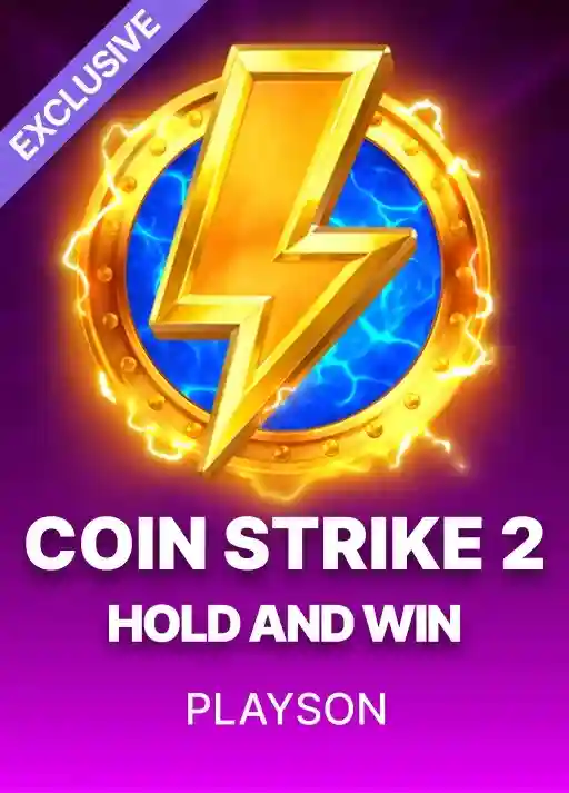 Coin Strike 2 Hold and Win slot poster at Lucky Hills Casino
