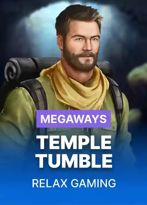 Temple Tumble slot poster at Lucky Hills Casino